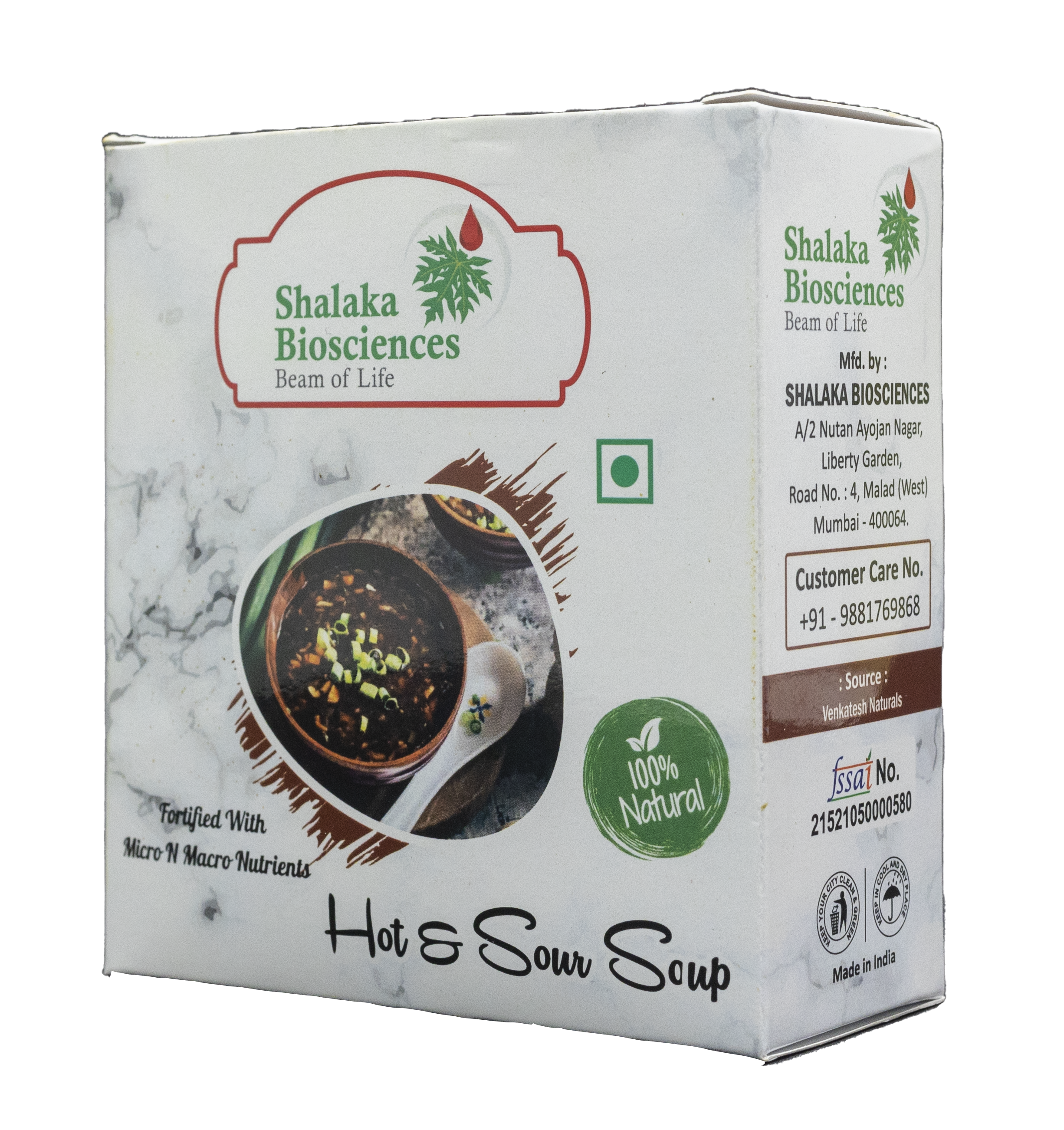 Shalaka hot & sow soup